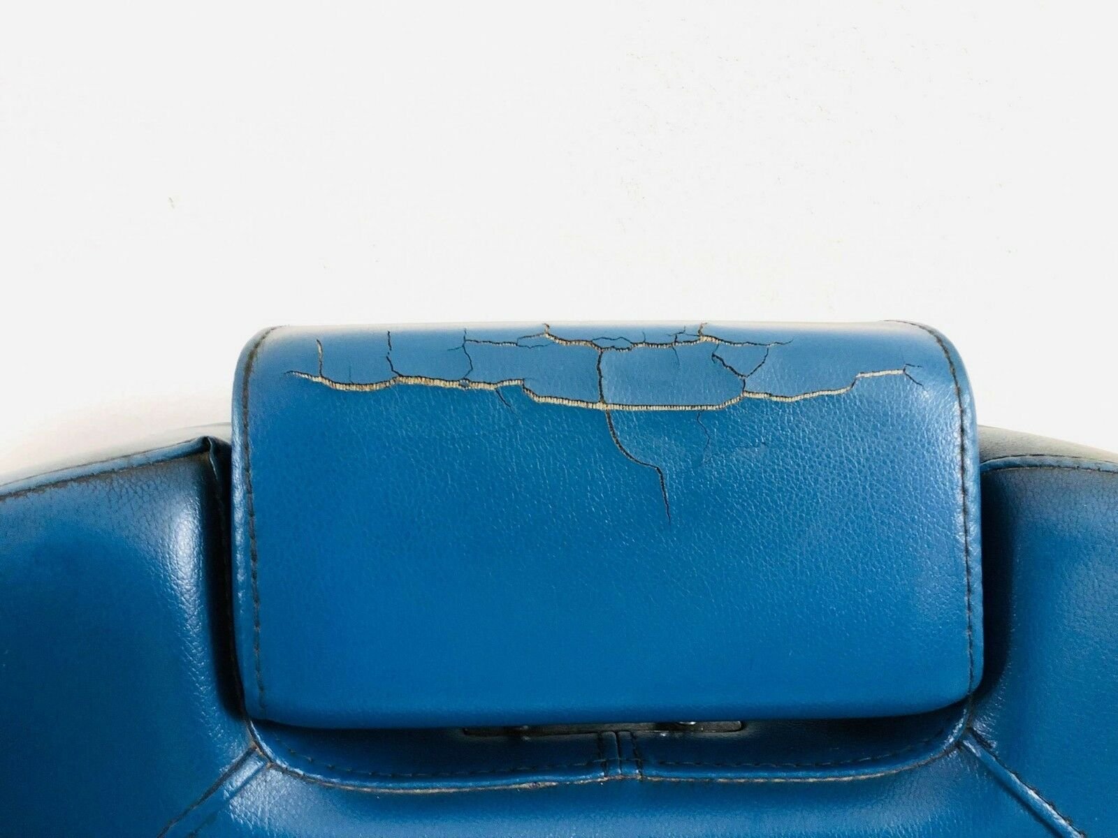 Vintage Blue Barber Chair, 1980s