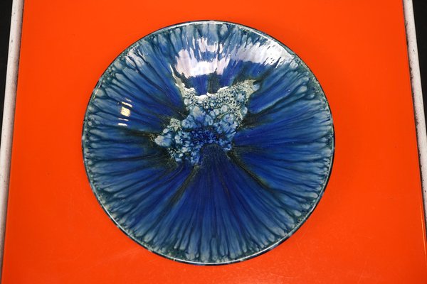 Vintage Blue Wall Plate from Germany, 1970s-CIP-1743115