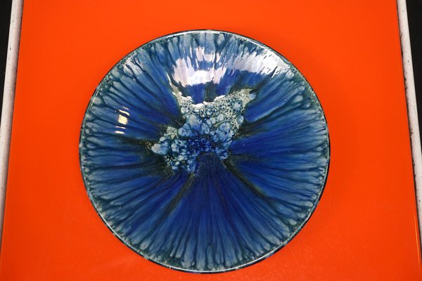 Vintage Blue Wall Plate from Germany, 1970s-CIP-1743115