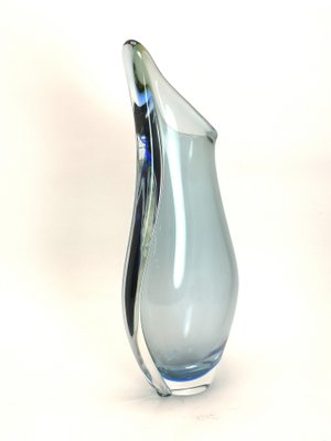 Vintage Bohemian Light Blue Vase, 1970s-UWE-1155736