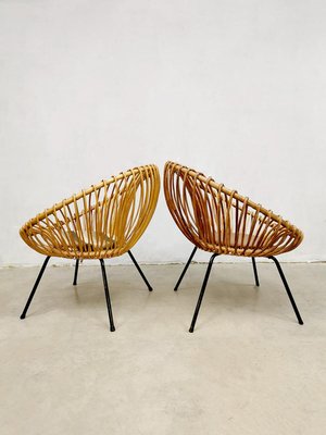 Vintage Boho Lounge Chairs, 1950s, Set of 3-BW-725137