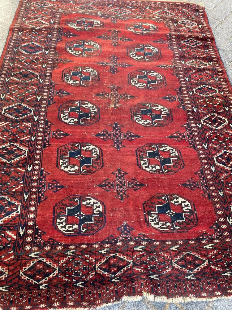 Vintage Bokhara Afghan Rug