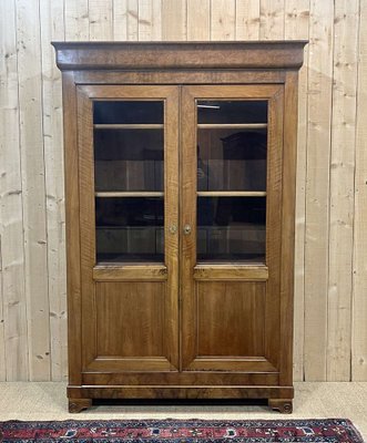 Vintage Bookcase Cabinet in Walnut-QYF-1788222