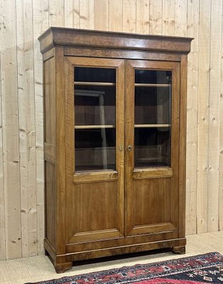 Vintage Bookcase Cabinet in Walnut-QYF-1788222