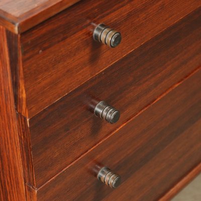 Vintage Bookcase in Exotic Wood and Brass, 1950s-VMM-1730185