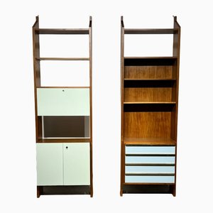 Vintage Bookcase in Wood, 1960, Set of 2-KCF-1424814