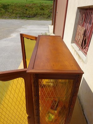 Vintage Bookcase in Wood and Glass, 1970s-ABK-2022477