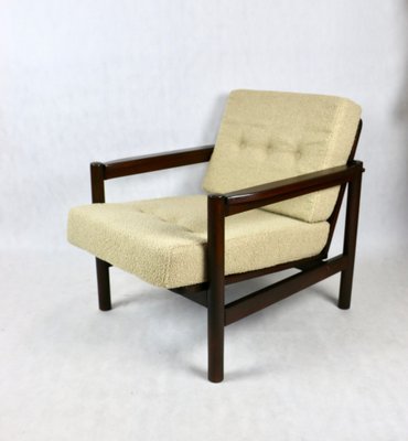 Vintage Boucle Armchair in Beige, 1970s-UJQ-1720891