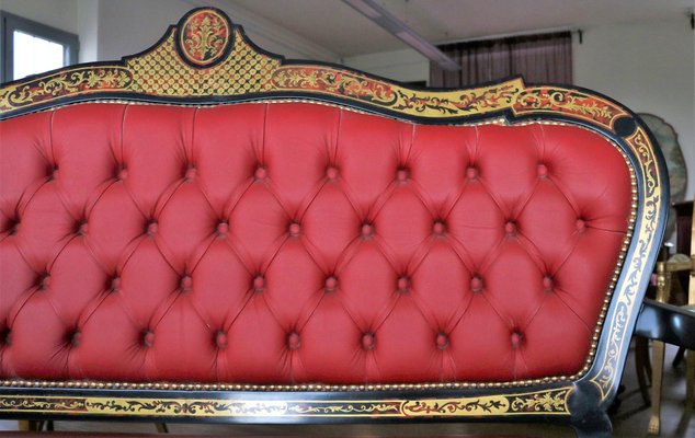 Vintage Boulle Style Sofa-IYX-1319395