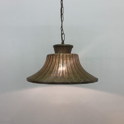 Vintage Braided Brass Hanging Lamp, 1950s-BGP-1765693