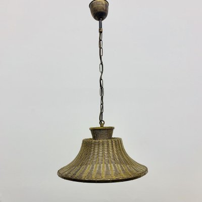 Vintage Braided Brass Hanging Lamp, 1950s-BGP-1765693