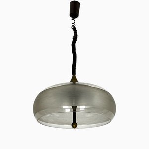 Vintage Brass and Acrylic Ceiling Light by Goffredo Reggiani, Italy, 1960s-OT-1718589