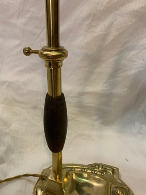 Vintage Brass and Bronze Churchill Table Lamp, 1920s-NUO-1348929