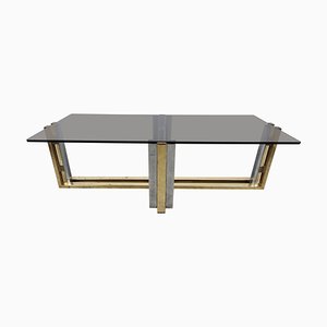 Vintage Brass and Chrome Coffee Table, 1970s-IRH-1335837