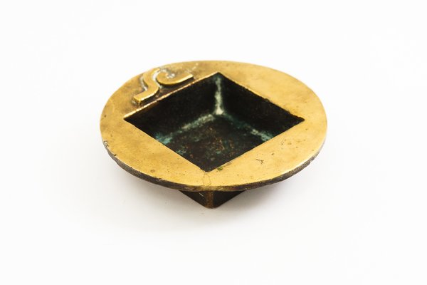 Vintage Brass Ashtray, 1950s-SPD-1748946