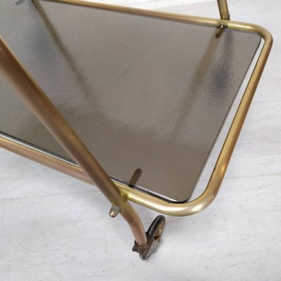 Vintage Brass Bar Trolley, 1950s-EAD-1747210