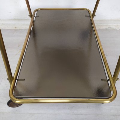 Vintage Brass Bar Trolley, 1950s-EAD-1747210