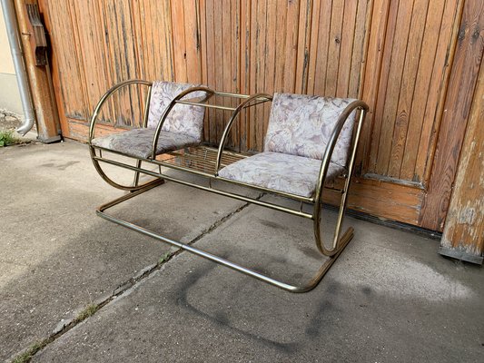 Vintage Brass Bench, 1960s-OXJ-1396865