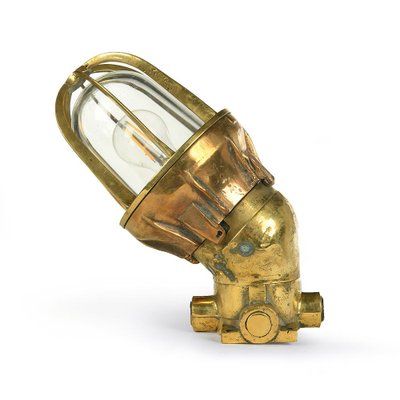 Vintage Brass Boat Wall Light-NQ-742120