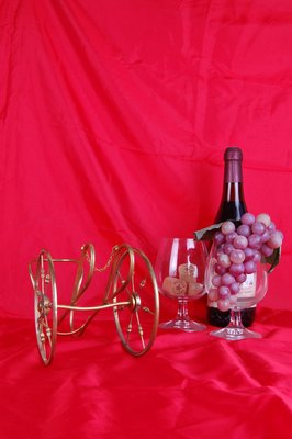 Vintage Brass Bottle Holder, 1970s-XSG-573239