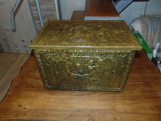 Vintage Brass Box, 1950s-CAQ-853475