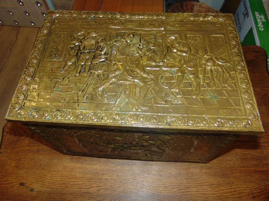 Vintage Brass Box, 1950s-CAQ-853475