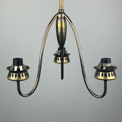 Vintage Brass Chandelier Italy 1960s-WQC-1385423