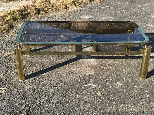 Vintage Brass Coffee Table, 1970s-OXJ-869237