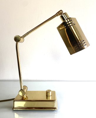 Vintage Brass Desk Lamp from Holtkötter-WZZ-982750