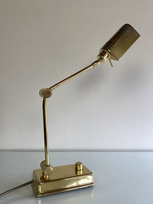 Vintage Brass Desk Lamp from Holtkötter-WZZ-982750