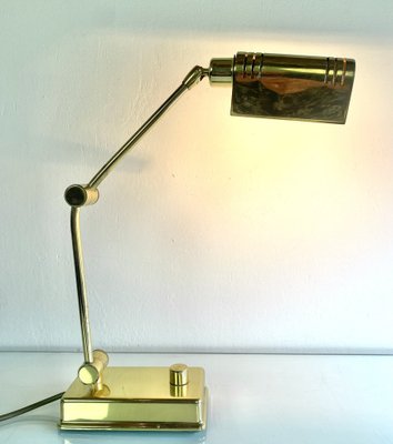 Vintage Brass Desk Lamp from Holtkötter-WZZ-982750