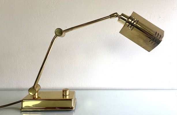 Vintage Brass Desk Lamp from Holtkötter-WZZ-982750