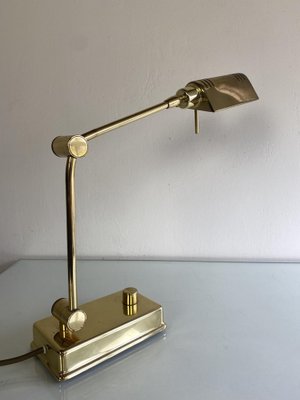 Vintage Brass Desk Lamp from Holtkötter-WZZ-982750