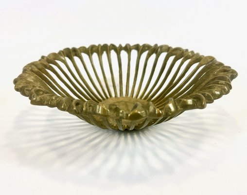 Vintage Brass Fruit Bowl from Klosterneuburger Kunstwerk, 1950s-ZCY-2041385