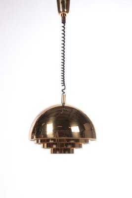 Vintage Brass Hanging Lamp from Vereinigte Werkstätten Collection, 1960s-EZZ-1345929