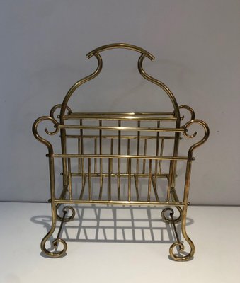 Vintage Brass Magazine Holder-BA-1365400