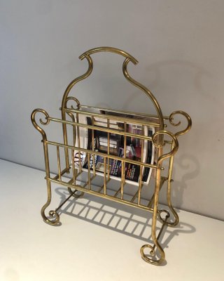 Vintage Brass Magazine Holder-BA-1365400