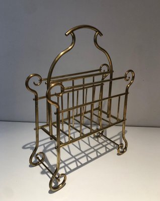 Vintage Brass Magazine Holder-BA-1365400