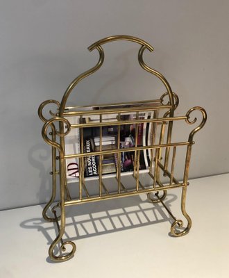 Vintage Brass Magazine Holder-BA-1365400