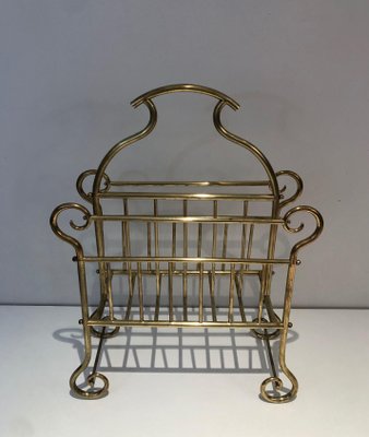 Vintage Brass Magazine Holder-BA-1365400