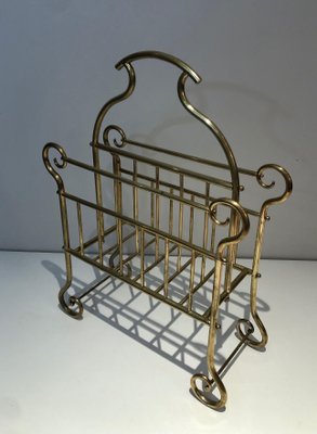 Vintage Brass Magazine Holder-BA-1365400