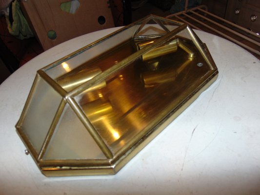 Vintage Brass Plafond Wall Light, 1970s-CAQ-1188954