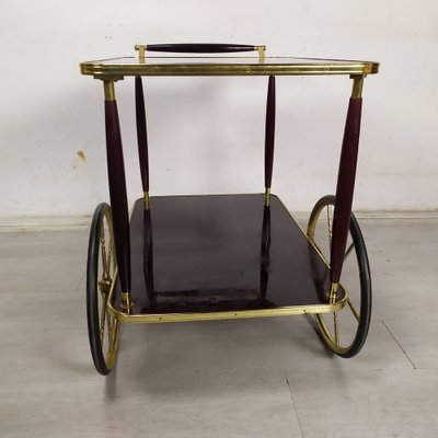 Vintage Brass Service Trolley, 1950s-EAD-1763395