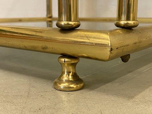 Vintage Brass Side Tables, 1970s, Set of 2-NPC-1334606