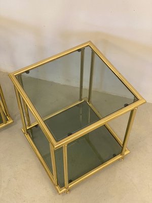 Vintage Brass Side Tables, 1970s, Set of 2-NPC-1334606