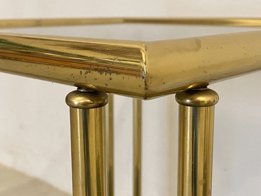 Vintage Brass Side Tables, 1970s, Set of 2-NPC-1334606