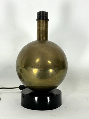 Vintage Brass Sphere Table Lamp, Italy, 1970s-OT-1813781