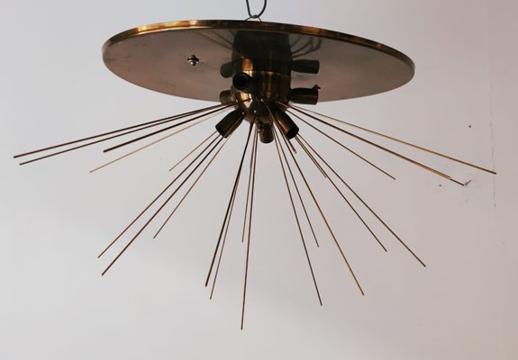 Vintage Brass Sputnik Ceiling Lamp-QLH-883413