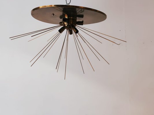 Vintage Brass Sputnik Ceiling Lamp-QLH-883413