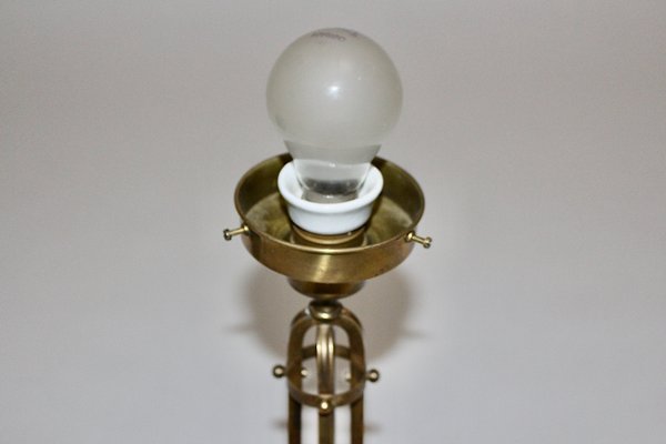 Vintage Brass Table Lamp, 1950s-NB-748654